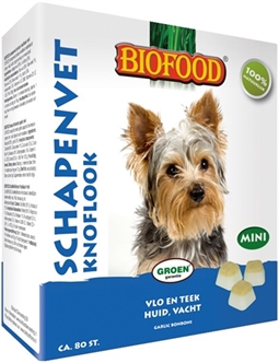 Biofood Schapenvet Mini Bonbons Knoflook 80 St