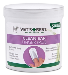 Vets Best Clean Ear Finger Pads 50 St