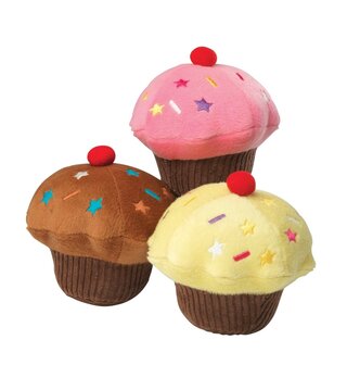 House Of Paws Pluche Cupcake Vanille  8X8X7 CM 