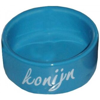 Eetbak Steen Konijn 12 Cm Blauw