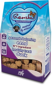 Renske Gezonde Beloning Hartjes Eend 150 Gram