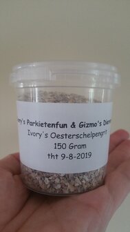 Ivory&#039;s Oesterschelpengrit 150 Gram Emmertje