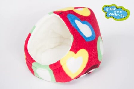Theemuts 25 Cm Hartjes Rood