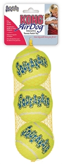 Kong Squeakair Tennisbal Geel Met Piep Medium 6,5 Cm 3 St