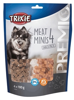 Trixie Premio Vlees Minis Kip / Eend / Rund / Lam 4 x 100 Grr